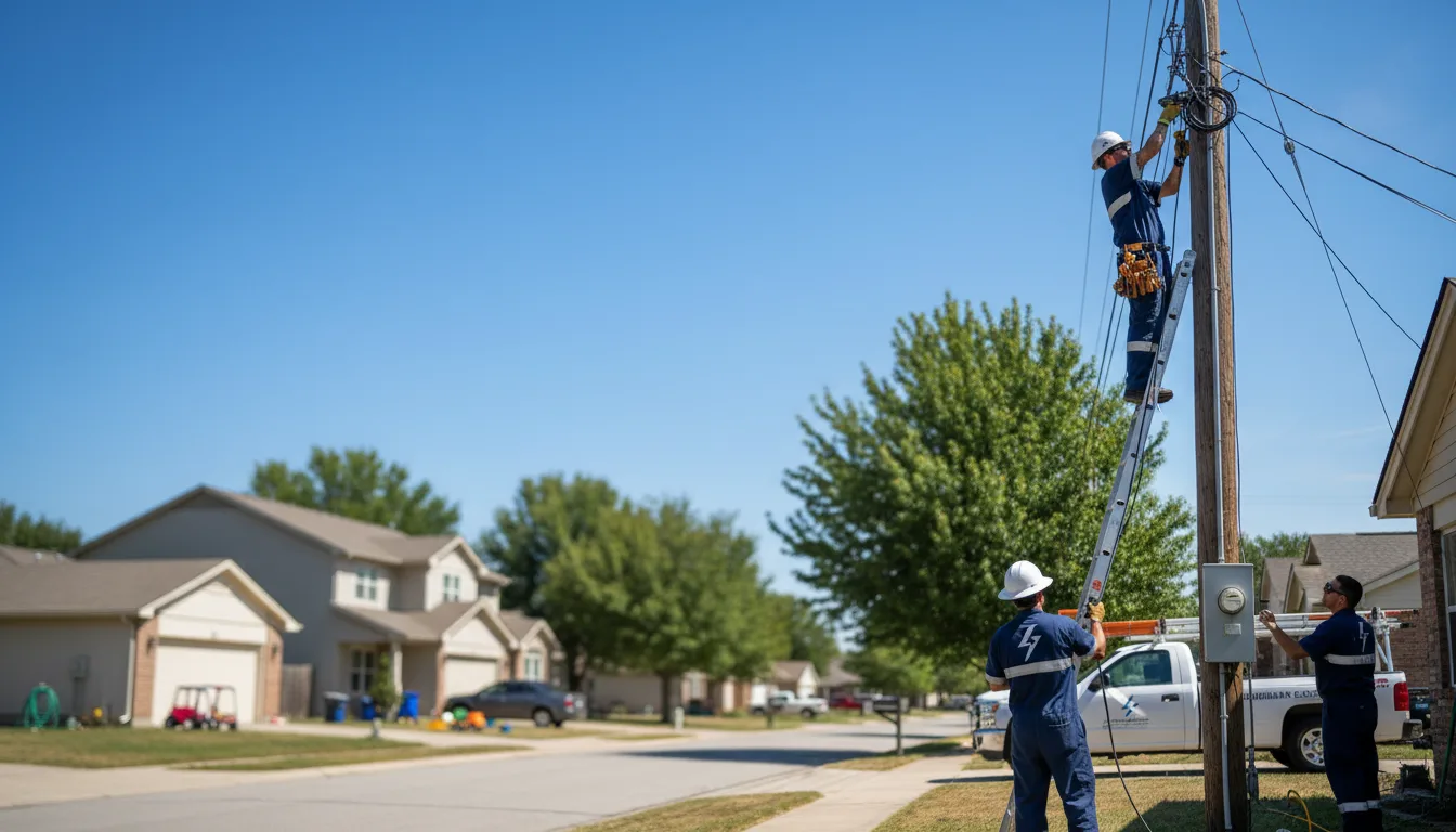 Residential electrician providing installation services in Hustontown, PA